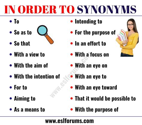 synonyms for in order|in order to address synonym.